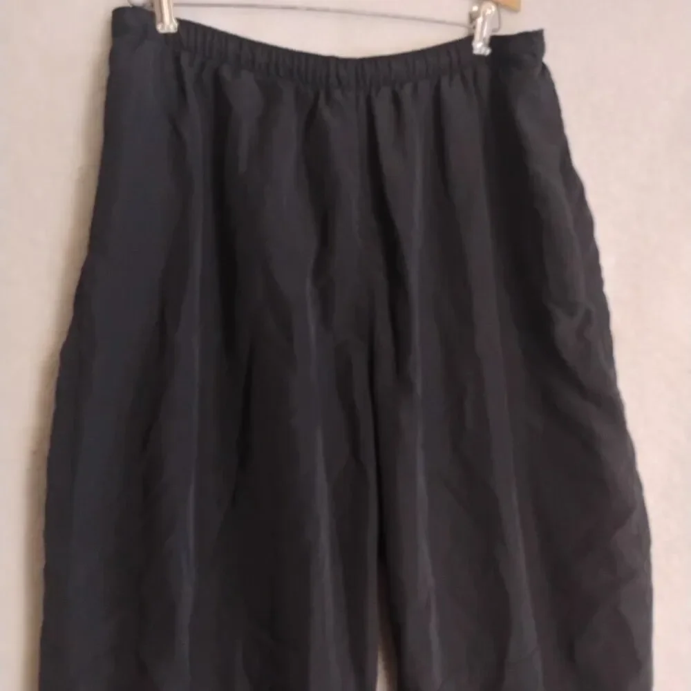 US Military IPFU Physical Fitness Training Wind Breaker Pants XL Black Nylon 90s